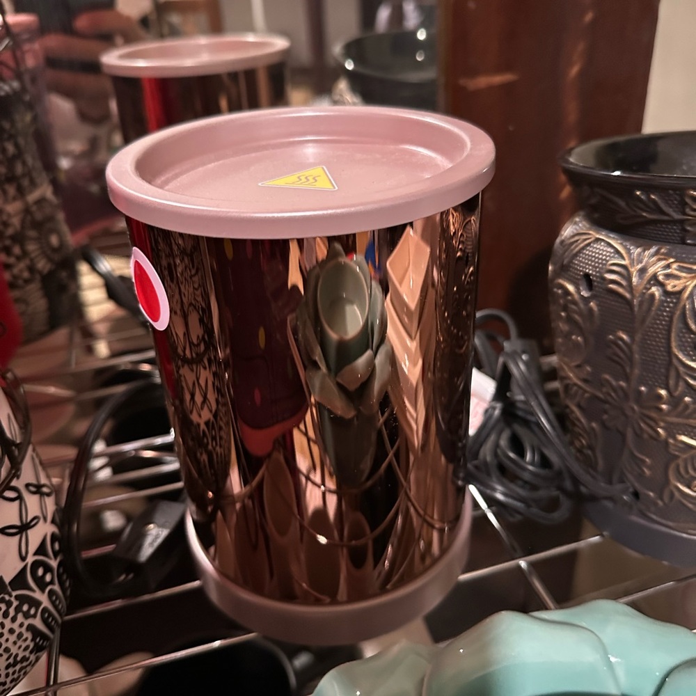 Scentsy Copper and Pink Warmer